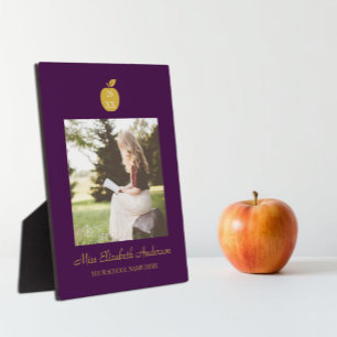 Teacher Apple Graduation Plaque