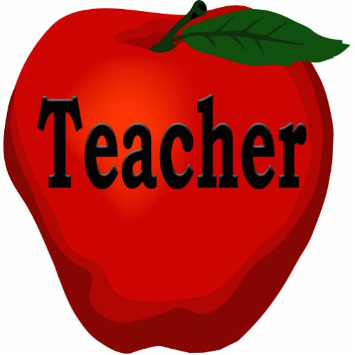 Teacher Apple Pin Photo Cutout | Zazzle