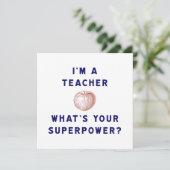 Teacher Apple Superpower Educator Gift (Standing Front)