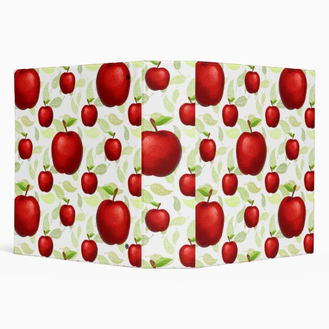 Teacher Apple Tree Patterns Preschool Art Teacher  3 Ring Binder (Background)