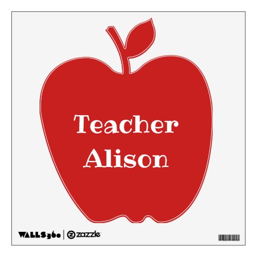 Teacher Apple Wall Decal