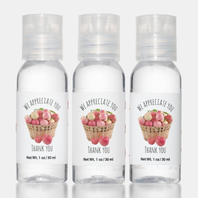 Teacher | Apples | WE APPRECIATE YOU Hand Sanitizer (Set)