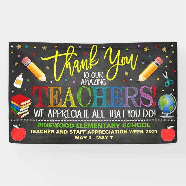 Teacher Appreciation Banner (Horizontal)