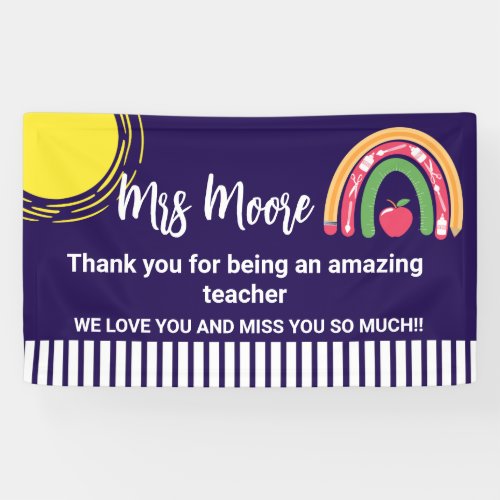 Teacher appreciation banner