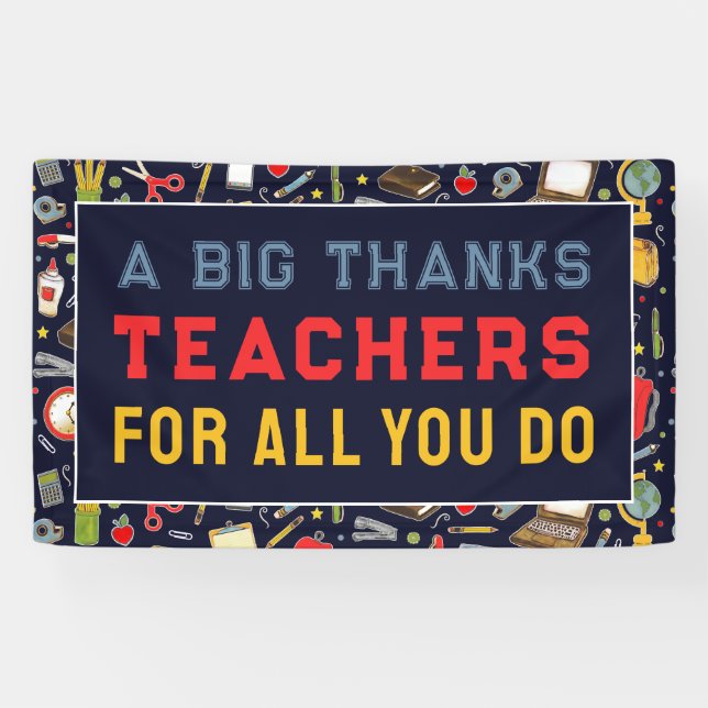 Teacher Appreciation Banner (Horizontal)
