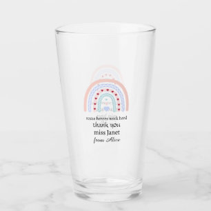 Teacher Appreciation - Best Teacher Ever Present Glass