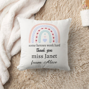 Teacher Appreciation - Best Teacher Ever Present Throw Pillow