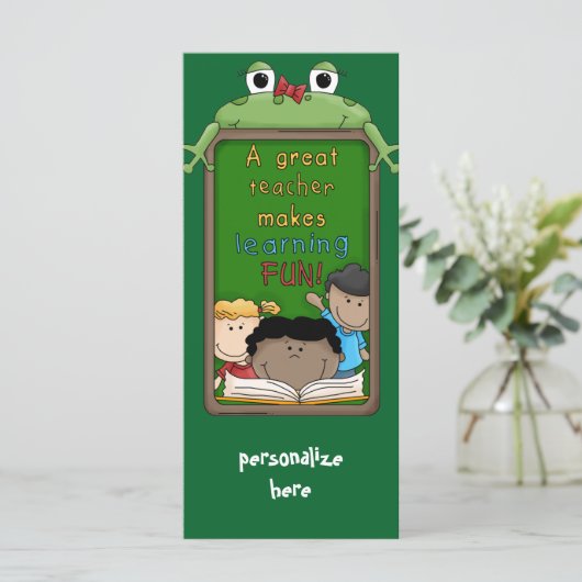 Teacher Appreciation Book Mark Cards (Standing Front)
