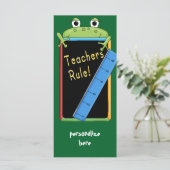 Teacher Appreciation Bookmark Cards Teacher's Rule (Standing Front)