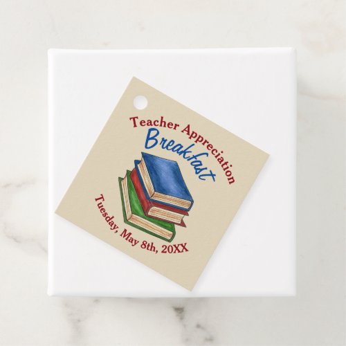 Teacher Appreciation Breakfast Retirement Party Favor Tags