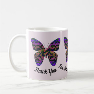 Teacher Appreciation Bright Butterfly Thank You Coffee Mug