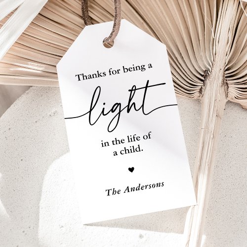 Teacher Appreciation Candle Gift Tags