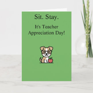 Teacher Appreciation Card