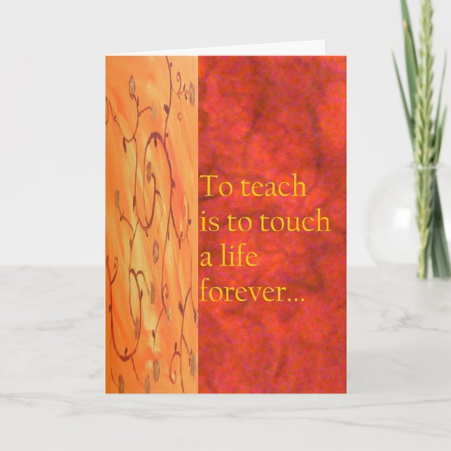 Teacher Appreciation Card (Front)