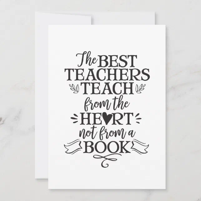 Teacher Appreciation Class Gift Thank You Card 