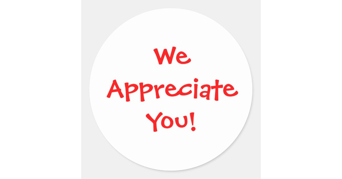 Teacher appreciation classic round sticker | Zazzle