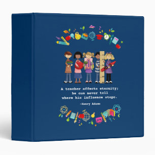 Teacher Appreciation Custom Text Gift Binder