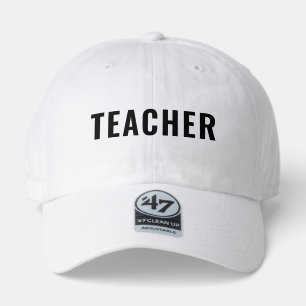 Teacher Appreciation Custom Text Stylish 47 Brand Hat