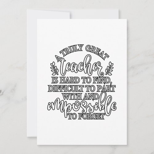 Teacher Appreciation Day Ideas Thank You Card