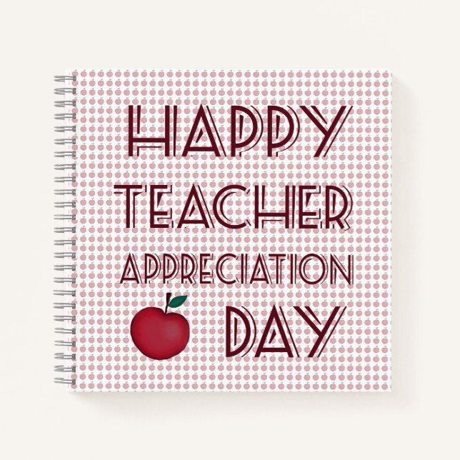 Teacher appreciation day  notebook (Front)