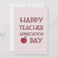 Teacher appreciation day