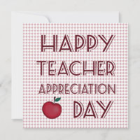 Teacher appreciation day