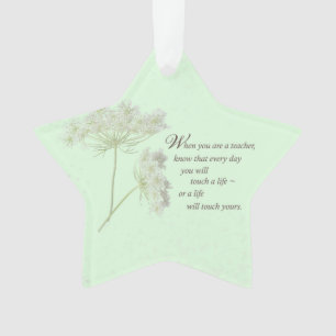 Teacher Appreciation Day Thank You Wildflower Ornament