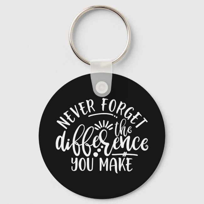 Teacher Appreciation Design Idea Keychain