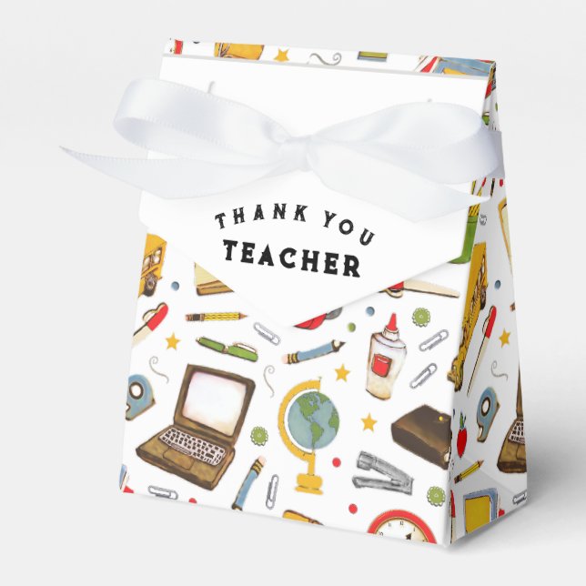 Teacher Appreciation Favor Boxes (Front Side)