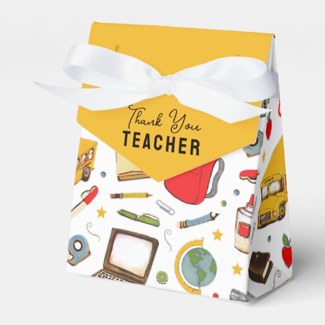 Teacher Appreciation Favor Boxes (Front Side)