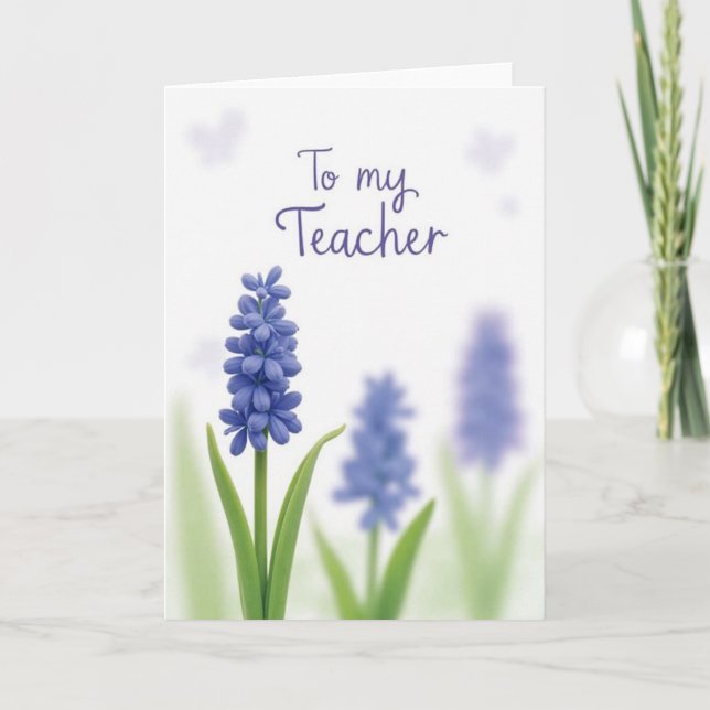 Teacher Appreciation Floral Card (Front)