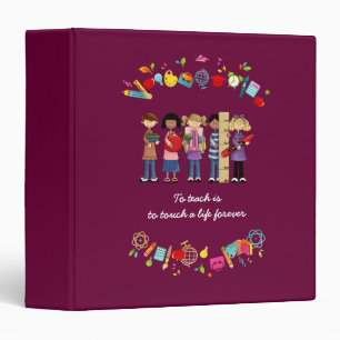 Teacher Appreciation Gift 3 Ring Binder