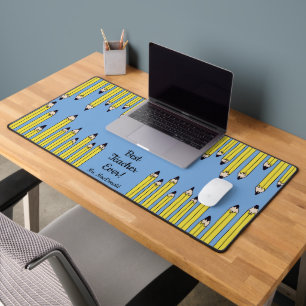 Teacher appreciation gift best teacher ever desk mat