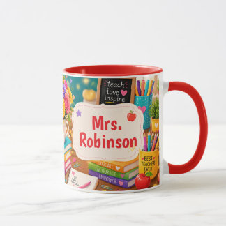 Teacher Appreciation Gift Colorful  Mug