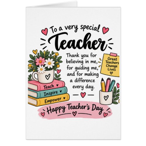 Teacher Appreciation Gift | Happy Teacher's Day Cards