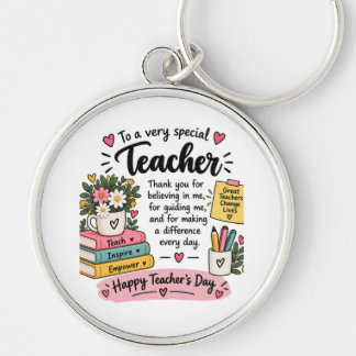 Teacher Appreciation Gift | Happy Teacher's Day Keychain