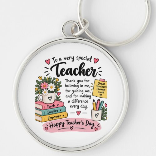 Teacher Appreciation Gift | Happy Teacher's Day  Keychain