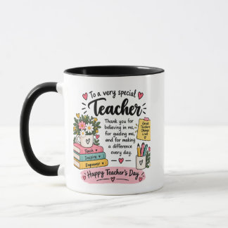 Teacher Appreciation Gift | Happy Teacher's Day Mug