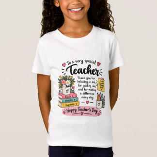 Teacher Appreciation Gift | Happy Teacher's Day T-Shirt