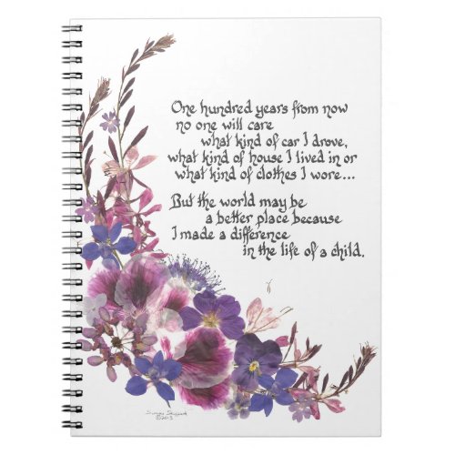 Teacher Appreciation Gift Notebook