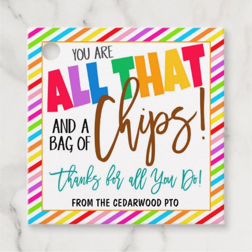 Teacher Appreciation Gift Tag