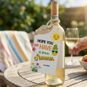 Teacher Appreciation Gift Tags Sunshine Thank You