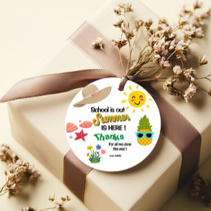 Teacher Appreciation Gift Tags Sunshine Thank You