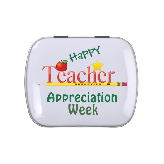 Teacher Appreciation Gift Tin with Mints (Top)