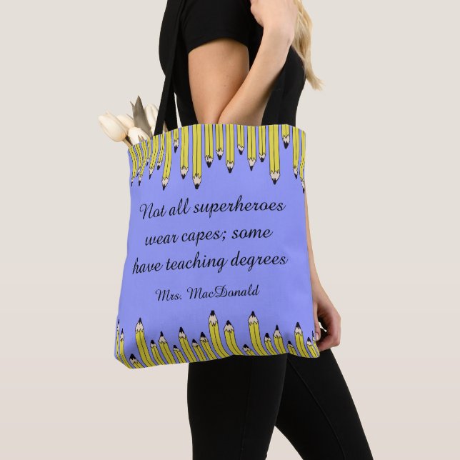 Teacher appreciation gift tote bag (Close Up)