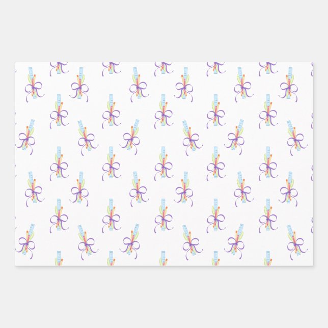 Teacher Appreciation Gift Wrapping Paper Sheets (Front 2)