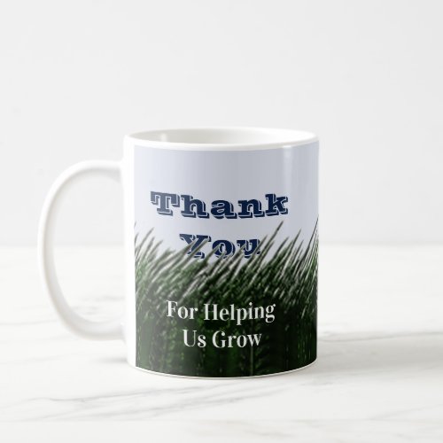 Teacher Appreciation Green Grass Class Thank You Coffee Mug