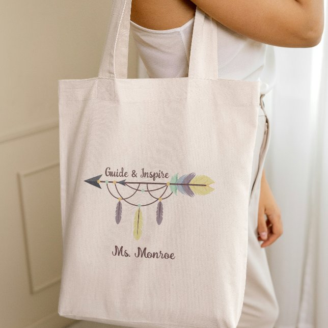 Teacher Appreciation Guide and Inspire Boho Arrow  Tote Bag (Creator Uploaded)