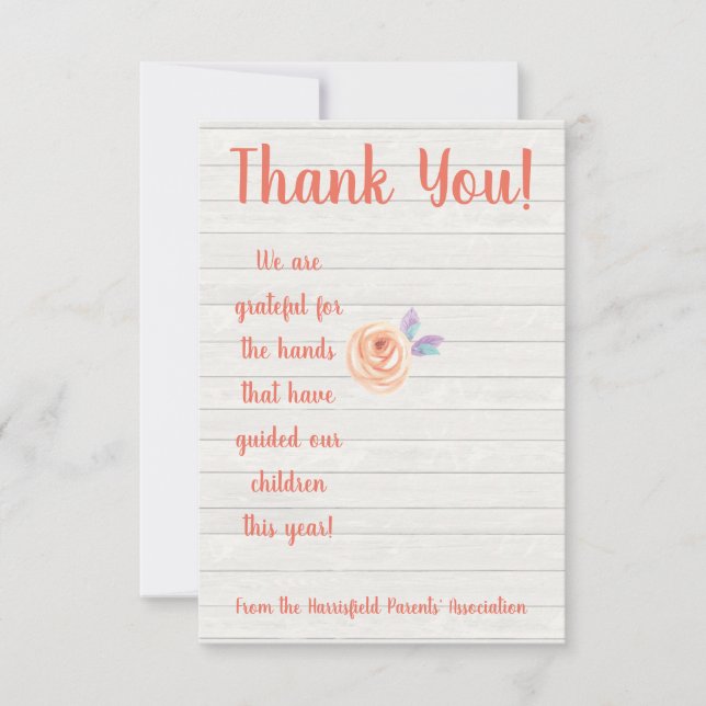  Teacher appreciation hand sanitizer gift card (Front)