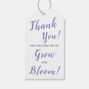 Teacher Appreciation Hang Tag Thank You Grow Bloom